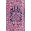 image:imageSAFAVIEH Washable Rug Tucson Collection  8 x 10 Navy amp Red Slip Resistant amp Easy to Clean Ideal for Living Room Bedroom Dining Space TSN121NNavyRed