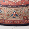 image:imageSAFAVIEH Washable Rug Tucson Collection  8 x 10 Rust amp Blue Slip Resistant amp Easy to Clean Ideal for Living Room Bedroom Dining Space TSN153PRustBlue