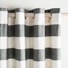 image:imageSafavieh Home Collection Rafina Grey and White Stripe Opaque 52 x 96 Grommet Window PanelGrey