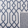 image:imageMartha Stewart x SAFAVIEH Area Rug Collection  4 x 6 Silver amp Grey Cotton Ideal for Living Room Foyer Bedroom Accent Space MSR421GBlueGrey