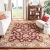 image:imageSAFAVIEH Heritage Collection Area Rug  83 x 11 Red amp Ivory Handmade Traditional Oriental Wool Ideal for High Traffic Areas in Living Room Bedroom HG628DRedIvory
