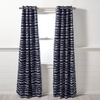 image:imageSAFAVIEH Home Collection Brynleigh Navy 52 x 96inch Single Panel Window Treatment Grommet Top Curtain