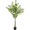 image:imageSAFAVIEH Home Collection Faux Artificial 60inch Decorative Potted Lemon Tree