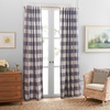image:imageSAFAVIEH Home Collection Hyland Blue Cotton 52 x 96inch Blackout Window Panel Curtain Treatment Tab Top for Living Room Bedroom SingleBlue