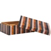 image:imageSAFAVIEH Home Collection Ina Black amp Brown Decor Box Set 2 Fully AssembledBlackBrown