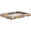 image:imageSAFAVIEH Home Collection Lori Antique Green amp Horn Tray Set 2 Fully AssembledAntique GreenHorn