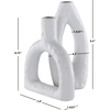 image:imageSAFAVIEH Home Collection Paolette Stone Grey Ceramic Decorative Vase Set of 2