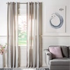 image:imageSAFAVIEH Home Curtain Jara Assorted Beige SemiSheer 52 x 84 Grommet Window Drape PanelAssorted Beige