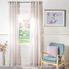 image:imageSAFAVIEH Home Curtain Moony Blue Sheer 52 x 84 Grommet Window Drape PanelGrey