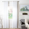 image:imageSAFAVIEH Home Curtain Trin Beige SemiSheer 52 x 84 Grommet Window Drape PanelBeige