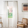 image:imageSAFAVIEH Home Curtain Zana Beige Sheer 52 x 84 Grommet Window Drape PanelBeige