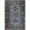 image:imageSAFAVIEH Vintage Hamadan Collection Runner Rug  23 x 12 Light Grey amp Dark Grey Traditional Persian Design NonShedding amp Easy to Clean Ideal for Hallway Foyer Entryway Bedroom VTH211FLight BlueBlack