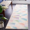image:imageSAFAVIEH Washable Rug Paint Brush Collection  33 x 53 Blue amp Purple Slip Resistant amp Easy to Clean Ideal for Living Room Bedroom Nursery Kids Playroom Dining Space PTB187MBluePurple