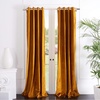 image:imageSafavieh Home Collection Creslia Soft Blue Grommet Window Panel Curtain Treatment 52 x 84Mustard