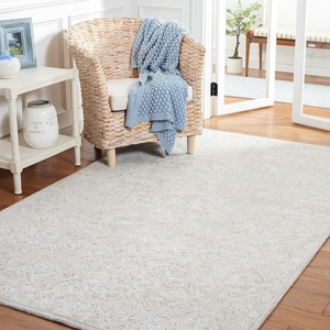image:imageMartha Stewart x SAFAVIEH Area Rug Collection  3 x 5 Light Grey amp Taupe Handmade Wool amp Viscose Ideal for Living Room Bedroom Foyer Accent Space MSR3275E