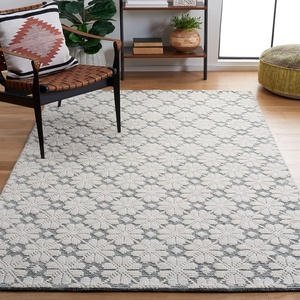 image:imageMartha Stewart x SAFAVIEH Area Rug Collection  4 x 6 Ivory amp Green Handmade Wool Ideal for Living Room Foyer Bedroom Accent Space MSR3503Y