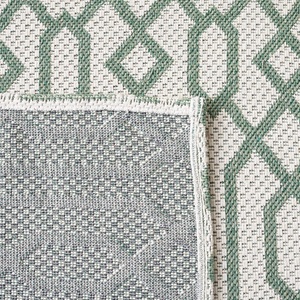image:imageMartha Stewart x SAFAVIEH Area Rug Collection  4 x 6 Silver amp Grey Cotton Ideal for Living Room Foyer Bedroom Accent Space MSR421GGreenIvory