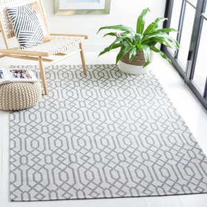 image:imageMartha Stewart x SAFAVIEH Area Rug Collection  4 x 6 Silver amp Grey Cotton Ideal for Living Room Foyer Bedroom Accent Space MSR421GSilverGrey