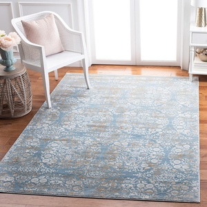 image:imageMartha Stewart x SAFAVIEH Area Rug Collection  53 x 77 Denim Blue amp Ivory NonShedding amp Easy Cleaning Ideal for Living Room Bedroom Office Dining Space MSR0958L