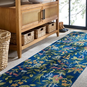 image:imageMartha Stewart x SAFAVIEH Machine Washable Area Rug Collection  5 x 8 Navy amp Gold Slip Resistant amp Easy Cleaning Ideal for Ideal for Living Room Bedroom Dining Space MSRW192NNavyGold