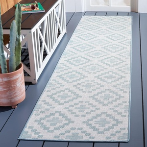image:imageMartha Stewart x SAFAVIEH Outdoor Area Rug Collection  45 x 65 Ivory amp Grey Weather Resistant amp Washable Ideal for Patio Backyard Mudroom Deck Accent Space MSRO307FIvoryGrey