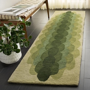 image:imageSAFAVIEH 5x8 Area Rug  Metro Collection  Orange amp Rust Handmade Wool Ideal for Living Room Bedroom Dining Space MET301PGreen