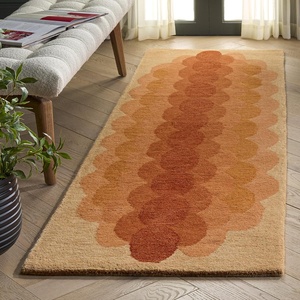 image:imageSAFAVIEH 5x8 Area Rug  Metro Collection  Orange amp Rust Handmade Wool Ideal for Living Room Bedroom Dining Space MET301POrangeRust