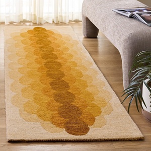 image:imageSAFAVIEH 5x8 Area Rug  Metro Collection  Orange amp Rust Handmade Wool Ideal for Living Room Bedroom Dining Space MET301PYellowBrown
