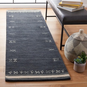 image:imageSAFAVIEH 6x9 Area Rug  Himalaya Collection  Blue amp Rust Handmade Wool Ideal for Living Room Bedroom Dining Space HIM597MCharcoal