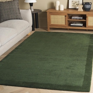 image:imageSAFAVIEH 8x10 Area Rug  Mirage Collection  Large  Beige Handmade Wool Ideal for Living Room Bedroom Dining Space MIR685BGreen