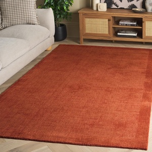 image:imageSAFAVIEH 8x10 Area Rug  Mirage Collection  Large  Beige Handmade Wool Ideal for Living Room Bedroom Dining Space MIR685BRust