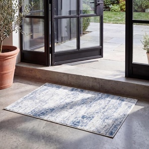 image:imageSAFAVIEH Amelia Collection Area Rug  8 Round Ivory amp Steel Blue NonShedding amp Easy to Clean Ideal for Living Room Bedroom Dining Space ALA700DIvoryBlue