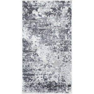 image:imageSAFAVIEH Amelia Collection Runner  22 x 8 Charcoal amp Ivory Modern Abstract Design NonShedding amp Easy Care Ideal for The Living Room Dining Bedroom ALA705HCharcoalIvory