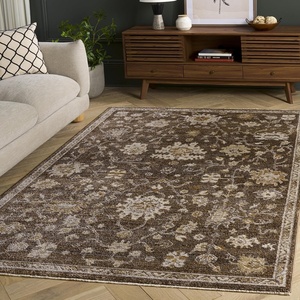 image:imageSAFAVIEH Area Rug 6x9  Hazel Collection  Brown amp Ivory NonShedding amp Easy to Clean Ideal for Living Room Bedroom Dining Space HZL512TBrownIvory