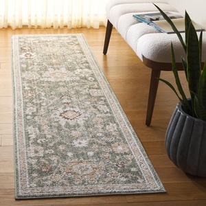 image:imageSAFAVIEH Area Rug 6x9  Hazel Collection  Brown amp Ivory NonShedding amp Easy to Clean Ideal for Living Room Bedroom Dining Space HZL512TGreenBeige