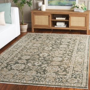 image:imageSAFAVIEH Area Rug 6x9  Hazel Collection  Ivory amp Beige NonShedding amp Easy to Clean Ideal for Living Room Bedroom Dining Space HZL514AGreenBeige