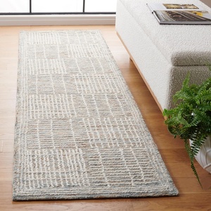image:imageSAFAVIEH Area Rug 8x10  Abstract Collection  Large  Brown amp Ivory Handmade Wool Ideal for Living Room Bedroom Office Dining Space ABT275TBrownIvory