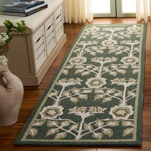 image:imageSAFAVIEH Area Rug 8x10  Earthly Treasure Collection  Large  Ivory amp Grey Handmade Wool Ideal for Living Room Bedroom Dining Space ET215FGreenIvory