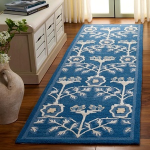 image:imageSAFAVIEH Area Rug 8x10  Earthly Treasure Collection  Large  Ivory amp Grey Handmade Wool Ideal for Living Room Bedroom Dining Space ET215FNavyIvory