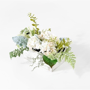 image:imageSAFAVIEH Home Collection Faux Artificial 13inch Hydrangea Decorative Potted Arrangement