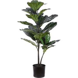 image:imageSAFAVIEH Home Collection Faux Artificial Decorative Ficus Lyrata 36inch Potted Tree Fully Assembled