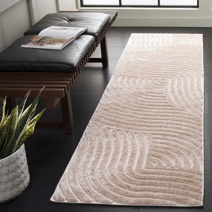 image:imageSAFAVIEH Selena Collection Area Rug  53 Square Beige NonShedding amp Easy to Clean Ideal for Living Room Bedroom Dining Space SLE680BBeige