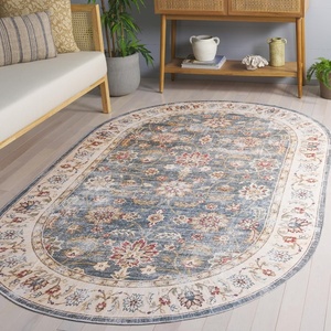 image:imageSAFAVIEH Washable Rug Arizona Collection  8 x 10 Green amp Beige Slip Resistant amp Easy to Clean Ideal for Living Room Bedroom Home Office Dining Space ARZ112YGreenBeige