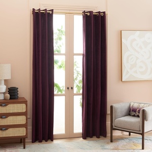 image:imageSafavieh Home Collection Creslia Soft Blue Grommet Window Panel Curtain Treatment 52 x 84Eggplant