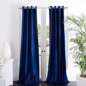 image:imageSafavieh Home Collection Creslia Soft Blue Grommet Window Panel Curtain Treatment 52 x 84Navy