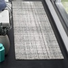 image:imageSAFAVIEH Abstract Collection Area Rug  9 x 12 Ivory amp Beige Handmade Wool amp Viscose Ideal for High Traffic Areas in Living Room Bedroom ABT141DGreyBlack