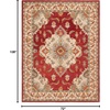 image:imageSAFAVIEH Antiquity Collection Area Rug  5 x 8 Blue amp Ivory Handmade Traditional Oriental Wool Ideal for High Traffic Areas in Living Room Bedroom AT520MRedGrey
