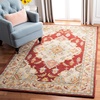 image:imageSAFAVIEH Antiquity Collection Area Rug  5 x 8 Blue amp Ivory Handmade Traditional Oriental Wool Ideal for High Traffic Areas in Living Room Bedroom AT520MRedGrey