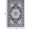image:imageSAFAVIEH Antiquity Collection Area Rug  5 x 8 Blue amp Ivory Handmade Traditional Oriental Wool Ideal for High Traffic Areas in Living Room Bedroom AT520MBlueIvory