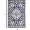 image:imageSAFAVIEH Antiquity Collection Area Rug  5 x 8 Blue amp Ivory Handmade Traditional Oriental Wool Ideal for High Traffic Areas in Living Room Bedroom AT520MBlueIvory